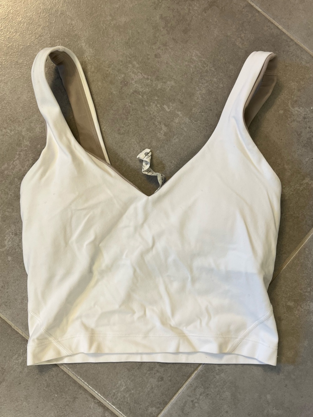 Lululemon white align tank. Size 0.